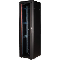 Roline 19-inch Network Cabinet Pro 47 U, 600x600 WxD glass door black