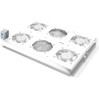 Roline 19-inch roof-mounted fan unit 4 fans, Thermostat grey