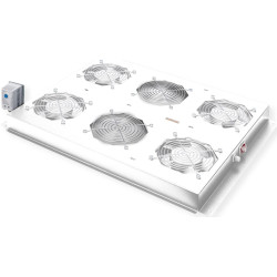 Roline 19-inch roof-mounted fan unit 4 fans, Thermostat grey