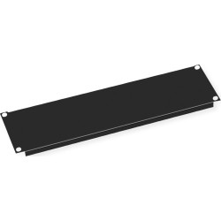 Value 19" Blank Panel, 3U, Metal, RAL 9005 black