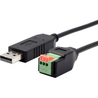 Exsys EX-13009 USB zu 1x Seriell RS-458 Kabel mit Terminal Block mit Drucktaster