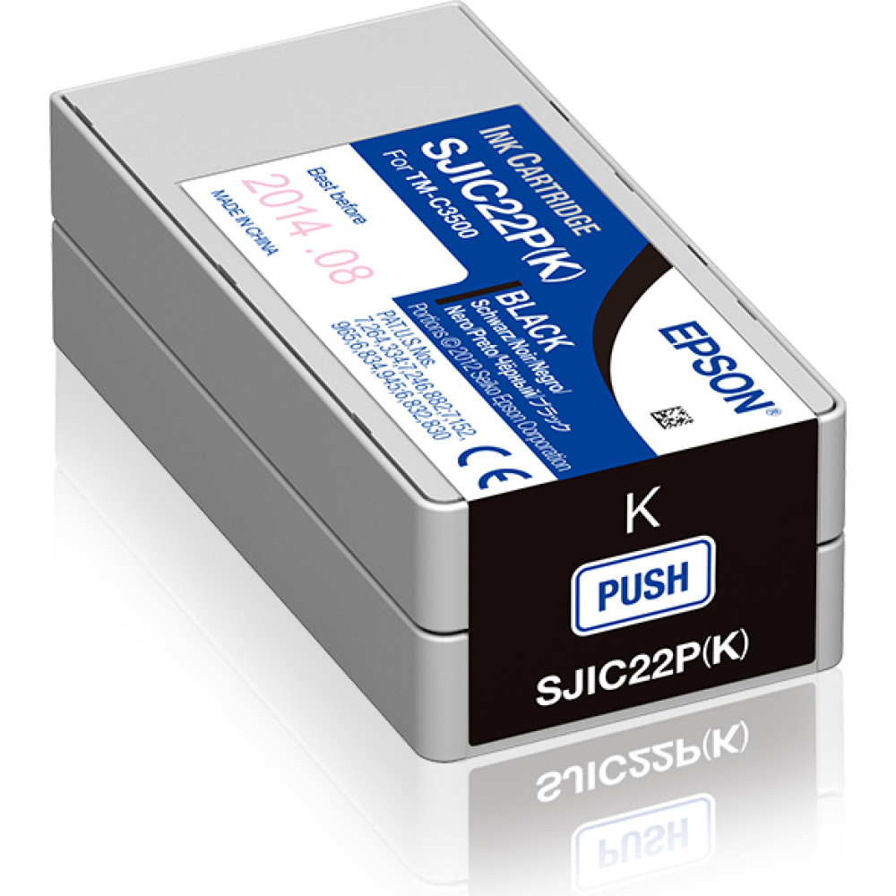 Epson SJIC22P(K) tintes kārtridžs 1 pcs Oriģināls Melns