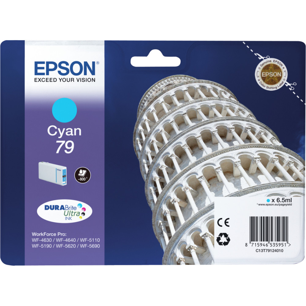 Epson Singlepack Cyan 79 DURABrite Ultra Ink