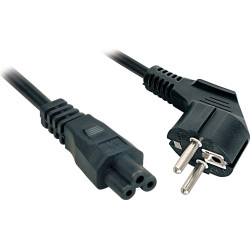 Lindy Schuko to C5 (Cloverleaf) Power Cable, 3m