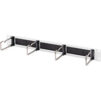 Digitus Cable Management Panel with Steel Rings and Brush Strip for 482.6 mm (19\") Cabinets, 1U