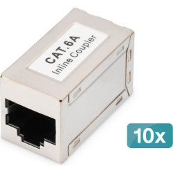 Digitus CAT 6A modular couplers, shielded -10 pieces
