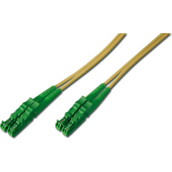 Digitus Fiber Optic Patch Cord, E2000 (8? APC) to E2000 (8? APC), Singlemode