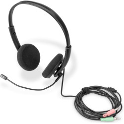 Digitus On Ear Office Headset with Noise Reduction, 3.5 mm Stereo