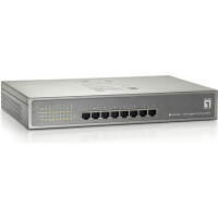 Level One LevelOne GEP-0821 tīkla pārslēgs Gigabit Ethernet (10/100/1000) Power over Ethernet (PoE) Pelēks