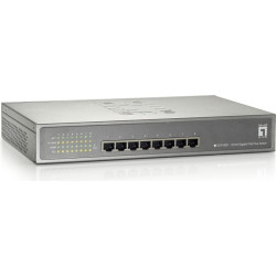 Level One LevelOne GEP-0821 tīkla pārslēgs Gigabit Ethernet (10/100/1000) Power over Ethernet (PoE) Pelēks