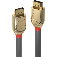 Lindy 1m DisplayPort 1.4 Cable, Gold Line