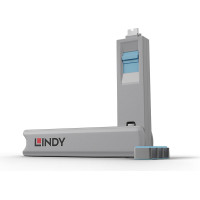 Lindy USB Type C Port Blocker Key - Pack of 4 Blockers, Blue