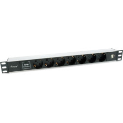Equip Steckdosenleiste 19"(1HE)7fach Schuko16A,1,8m Kabl. si
