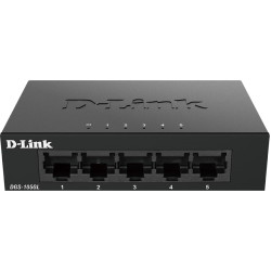 D-Link DGS-105GL/E tīkla pārslēgs Nepārvaldīts Gigabit Ethernet (10/100/1000) Melns