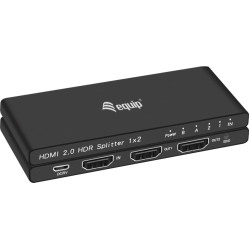 Equip HDMI Splitter 2.0 2 Port Ultra Slim 4K/60Hz schwarz