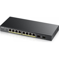 Zyxel GS1900-8HP v3 PoE Vadīts L2 Gigabit Ethernet (10/100/1000) Power over Ethernet (PoE) Melns