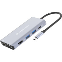 Conceptronic DONN20G Vadu USB 3.2 Gen 1 (3.1 Gen 1) Type-C Pelēks