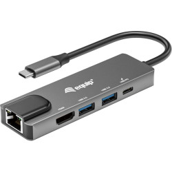 Equip 133489 dokstacija Vadu USB 3.2 Gen 1 (3.1 Gen 1) Type-C Pelēks
