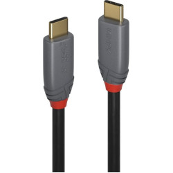 Lindy 2m USB 3.2  Type C Cable, 5A PD, Anthra Line
