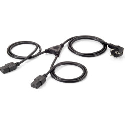 Equip Y-Netzanschlusskabel Schuko -> 2x IEC C13 St/Bu