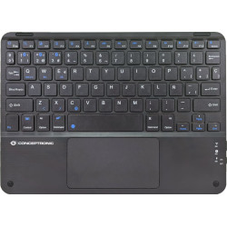 Conceptronic TOBIN01BES tastatūra Universāls Bluetooth sistēma QWERTY Spāņu Melns