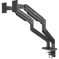 Manhattan 462587 monitora stiprinājums un statīvs 114,3 cm (45") Galds Melns
