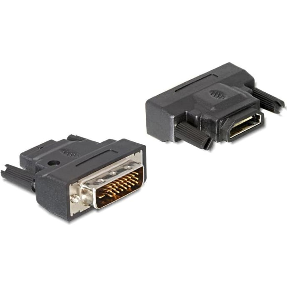 Delock Adapter DVI-25pin male  HDMI female with LED