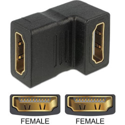 Delock Adapter HDMI female  HDMI female 90 down