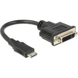 Delock Adapter HDMI Mini-C male  DVI 24+5 female 20 cm