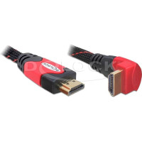 Delock Cable High Speed HDMI with Ethernet – HDMI A male > HDMI A male angled 4K 5 m