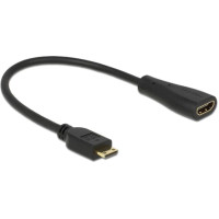 Delock Cable High Speed HDMI with Ethernet - mini C male > A female