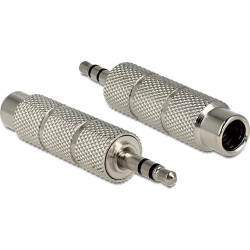 Delock Adapter Stereo 3.5 mm plug  6.35 mm jack 3 pin