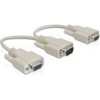 Delock Adapter VGA male > 2 x VGA female 20 cm