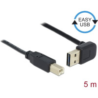 Delock Cable EASY-USB 2.0 Type-A male angled up / down > USB 2.0 Type-B male 5 m