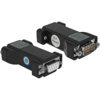 Delock Converter 1 x Serial RS-232 DB9 female to 1 x Serial TTL / CMOS 5 V DB9 male with ESD protection 3 kV and extended temperature range