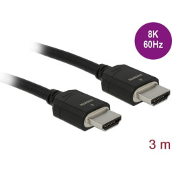 Delock Ultra High Speed HDMI Cable 48 Gbps 8K 60 Hz black 3 m certified
