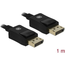 Delock Coaxial DisplayPort cable 8K 60 Hz 1 m