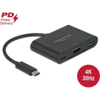 Delock USB Type-C™ Adapter to HDMI 4K 30 Hz with USB Type-A and USB Type-C™ PD