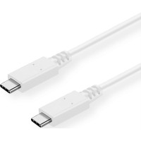 VALUE USB 3.1 Cable, PD (Power Delivery) 20V5A, with Emark, C-C, M/M, white, 0.5