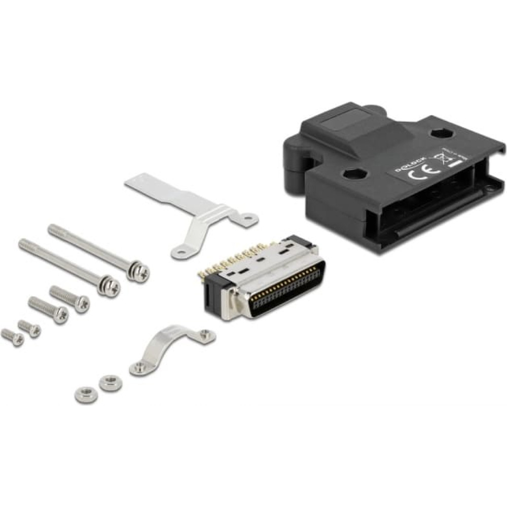 Delock MDR male 36 pin solder connection with housing