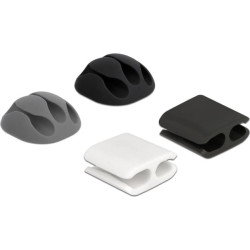 Delock Cable holder and cable clip set 4 pieces