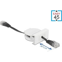 Delock Easy 45 Module Network Retractable Cable RJ45 Cat.5e black