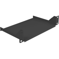 Delock 10″ Shelf for network cabinet 1U black