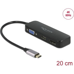 Delock USB Type-C™ Adapter zu VGA / HDMI / DisplayPort 4K 60 Hz