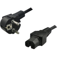 Power mains cable Schukon.90° to C15 straight,2m LogiLink