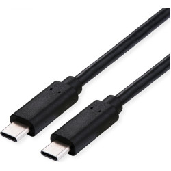 USB 4 Gen 3x2 kabelis ar Emark, C–C, M / M, 240W, melns, 1m , Roline