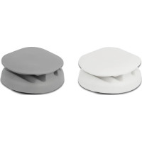 Delock Cable Holder self-adhesive with 4 feed-throughs Set 2 pieces