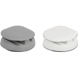 Delock Cable Holder self-adhesive with 4 feed-throughs Set 2 pieces