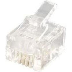 Equip Modularstecker Western 6P4C RJ12 100 Stück