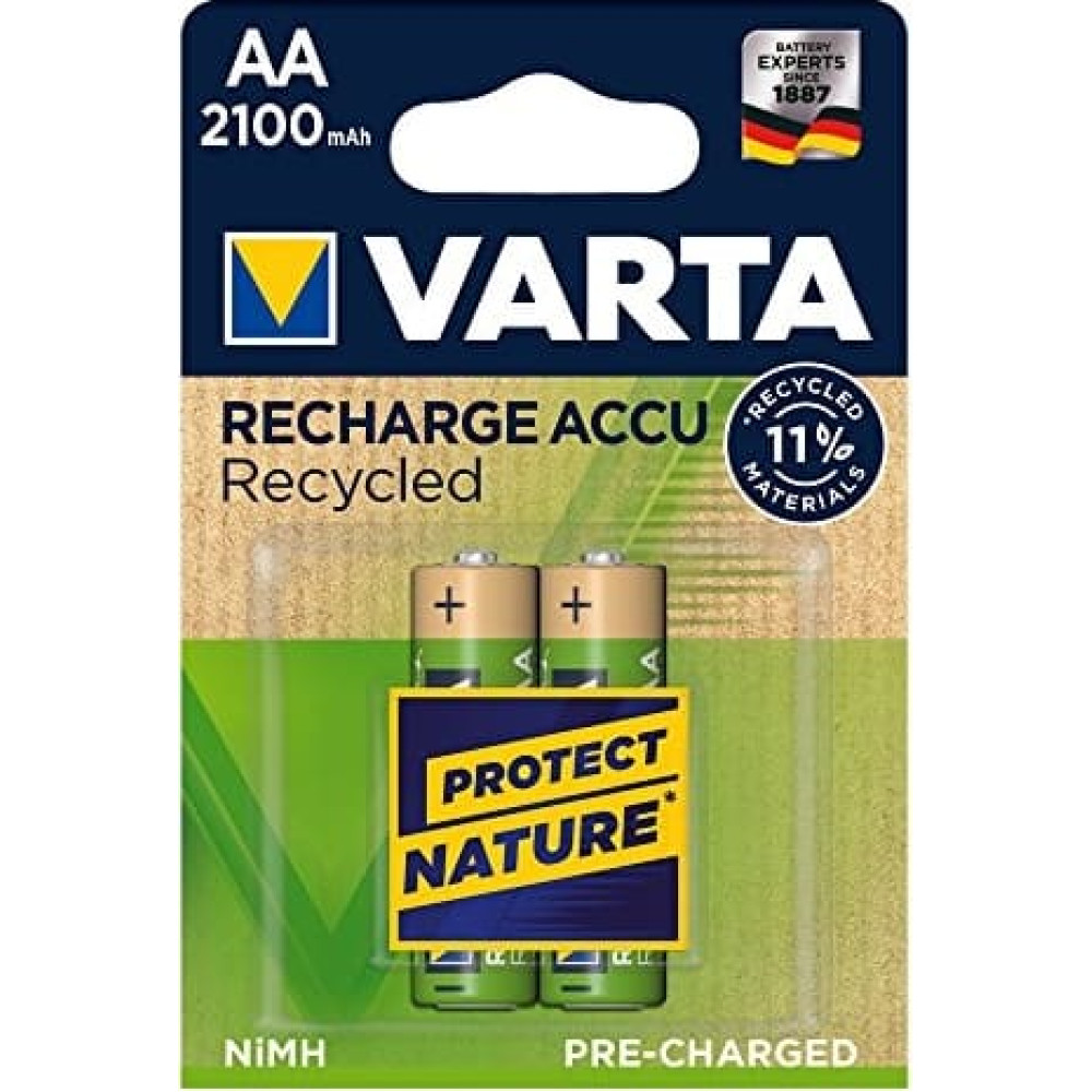 Varta Akku RECHARGE Recycled AA  HR6  2100mAh           2St.